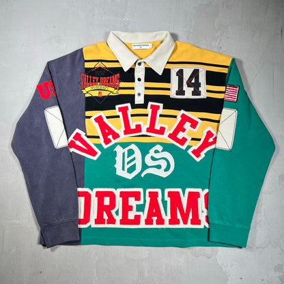 Vale Valley Dreams Multi Rugby Longsleeve Size XL USED x18554