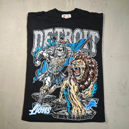 Warren Lotas x NFL Detroit Gladiator Black Tee Size XL NEW x14806