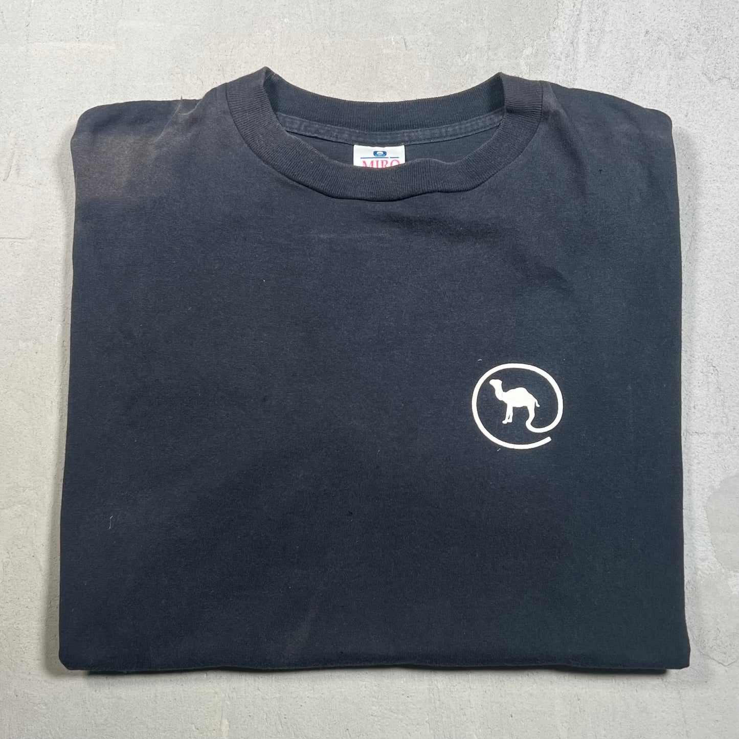 1997 Camel Logo Tee Black Size XL USED v19385