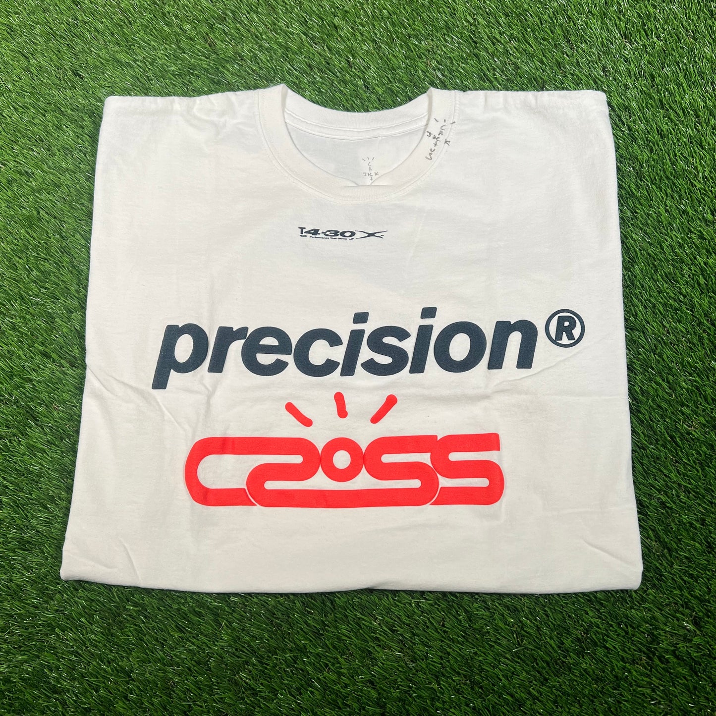 Travis Scott Cactus Jack White Precision Tee Size Large NEW x15886