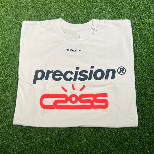 Travis Scott Cactus Jack White Precision Tee Size Large NEW x15886