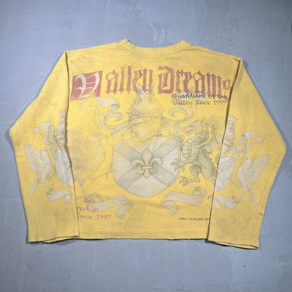 Vale Celestial Yellow Thermal Longsleeve Size XL USED x17382