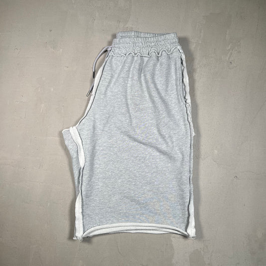 Greedy Unit Multi Tag Grey SweatShorts Size Medium USED x17129