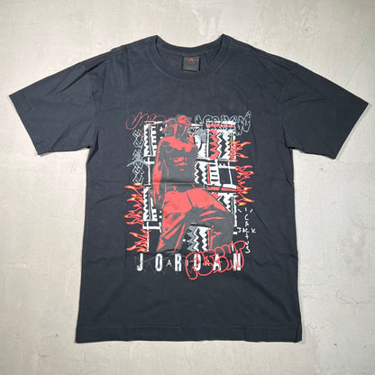 Travis Scott Jordan Flame Black Tee Size Small NEW x1122
