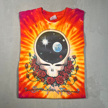 1992 Grateful Dead Space Your Face Tie Dye Tour Tee Size Large USED v16555