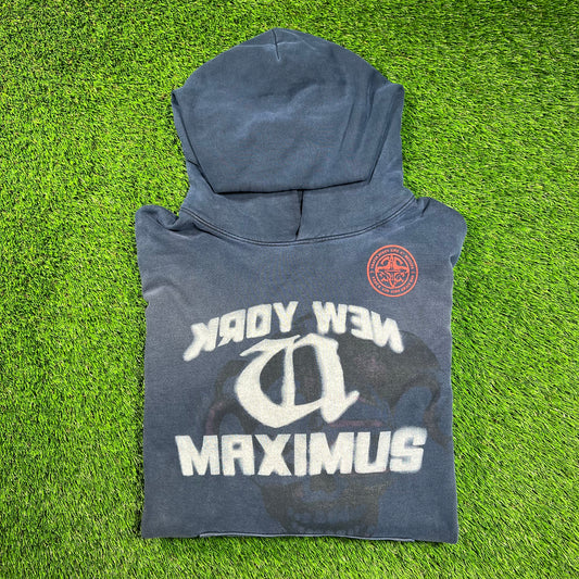 Travis Scott Maximus Utopia Metlife Navy Hoodie Size XL USED X16525