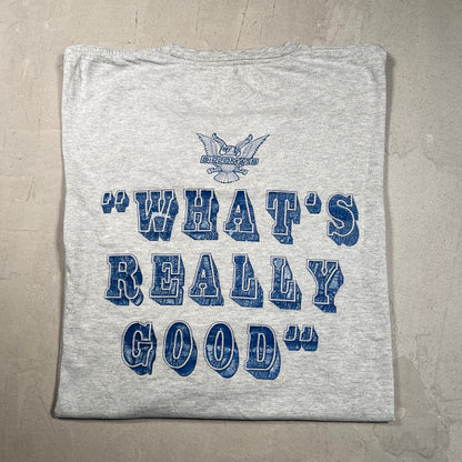 Y2K Diplomats Whats Really Good Grey Longsleeve Size XL USED v18332