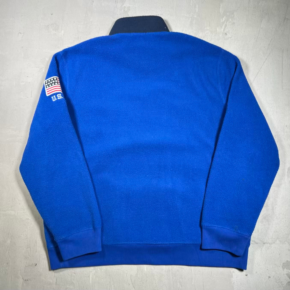 Polo Ralph Lauren Half Zip Blue Fleece Size XL USED v20108