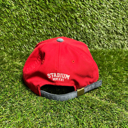 Tackma Blue T Logo Red Hat One Size USED v15982