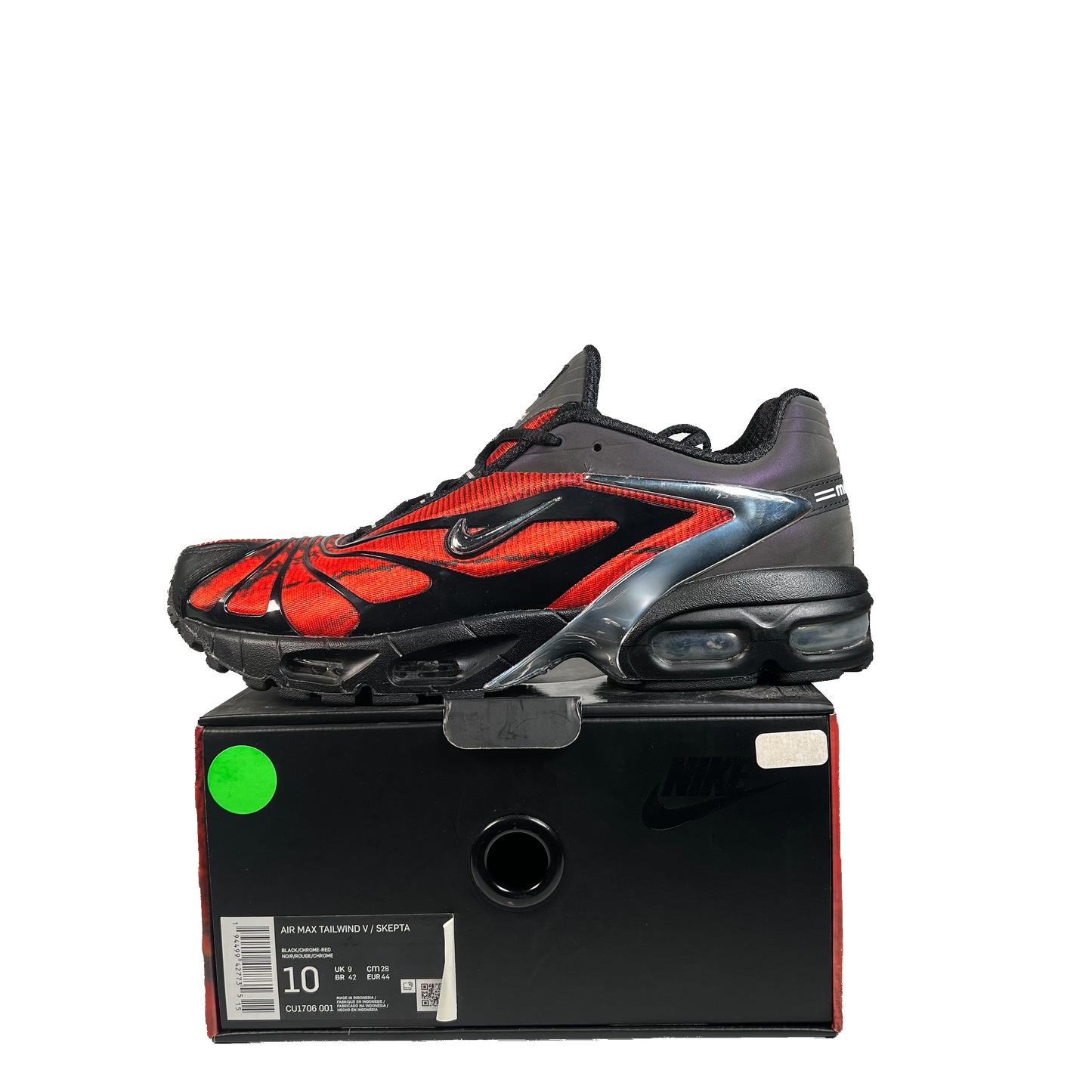 Nike Air Max Tailwind 5 Skepta Bloody Chrome (2021) Size 10 USED s21333