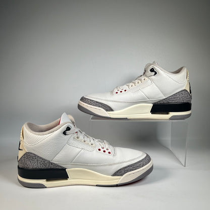 Jordan 3 White Cement Reimagined (2023) Size 11 USED s22070