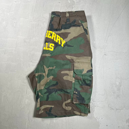 GV Gallery Raspberry Hills Camo Yellow Logoi Shorts Size Large USED x18198