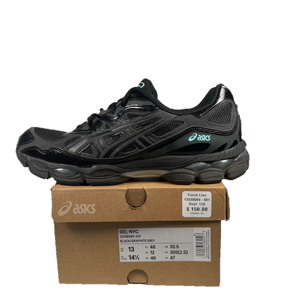 Asics Gel-NYC Graphite Grey Black (2023) Size 13 USED s23686