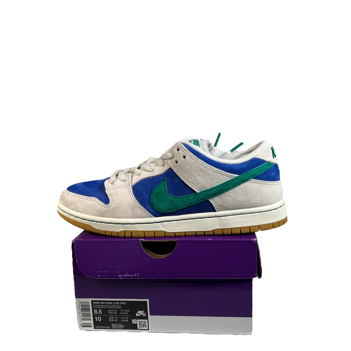 Nike SB Dunk Low Hyoper Royal Malachite (2024) Size 8.5 USED s21958