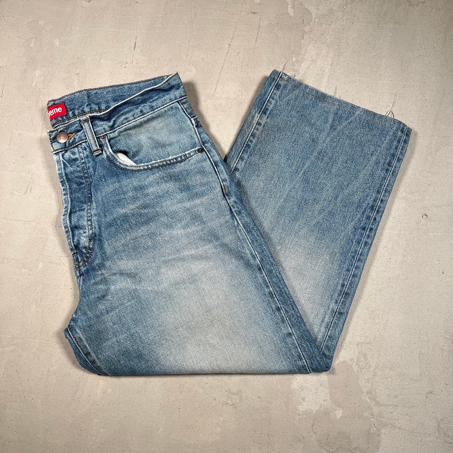 Supreme Loose Fit Selvedge Denim (2023) Size 30 USED x17062