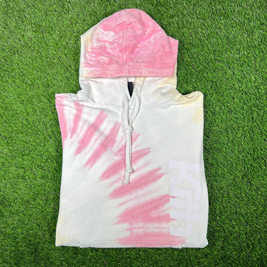 Kith Pink Tie Dye Williams I Hoodie (2020) Size Large USED x14742