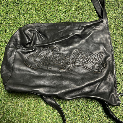 GV Gallery Raspberry Hills Leather Black Shoulder Bag NEW x13760