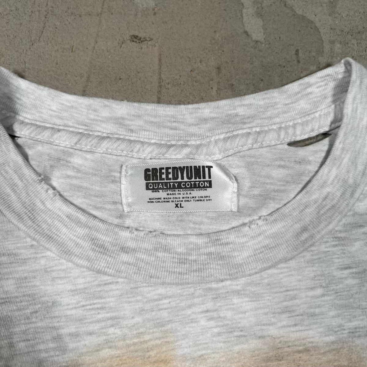 Greedy Unit Screw Eye Grey Tee Size XL NEW x18806