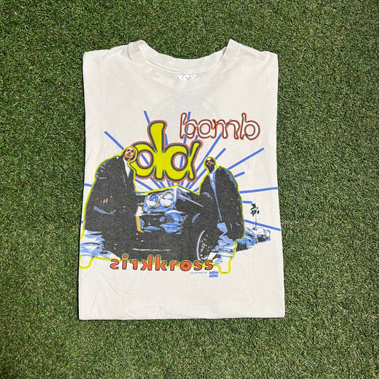 1993 KrissKross "Da Bomb" White Tee Size XL USED v16080