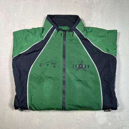 Off-White Jordan Track Jacket Black/Green Size Small NEW x17509