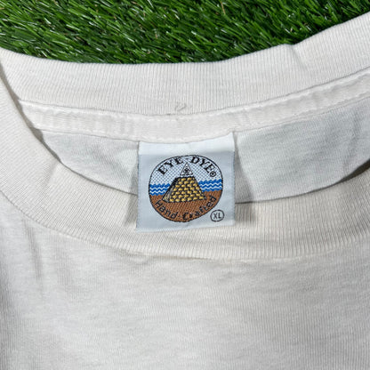 1999 Grateful Dead Pushead Skulls Tie Dye Tee Size XL USED v17159