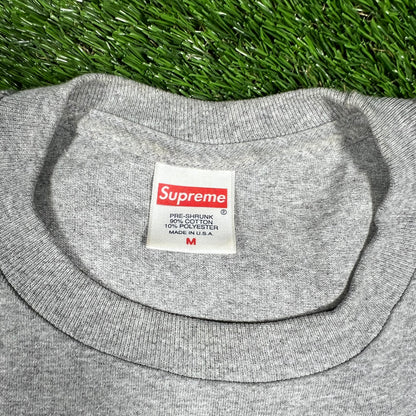 2022 Supreme Ralph Steadman Box Logo Grey Tee Size Medium USED x14559