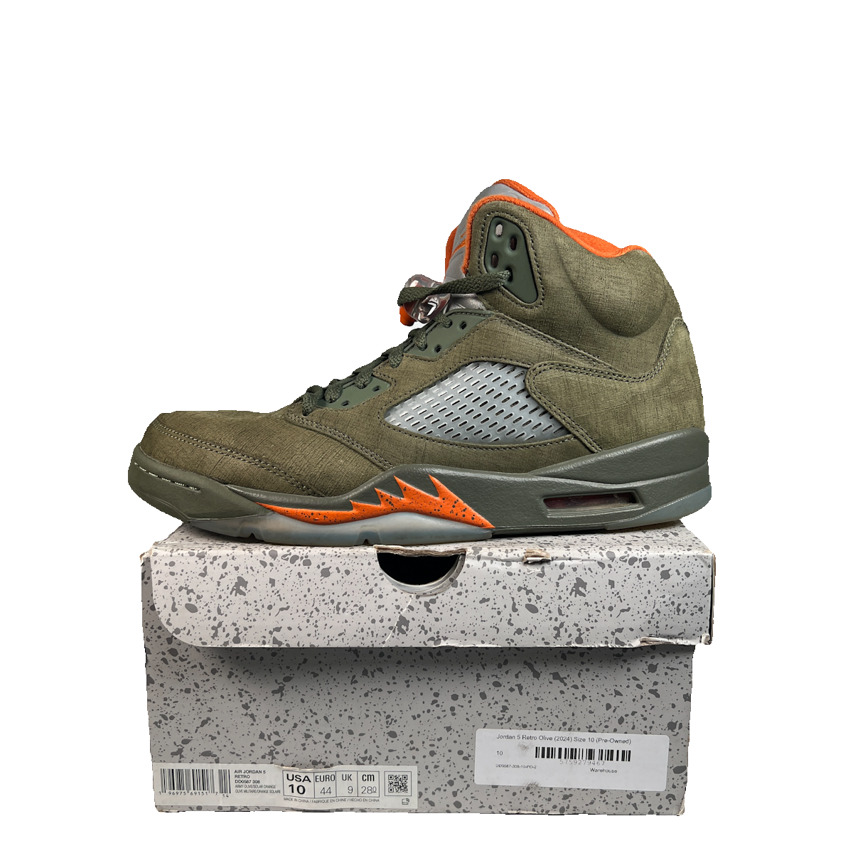 Jordan 5 Olive (2024) Size 10 USED s22942