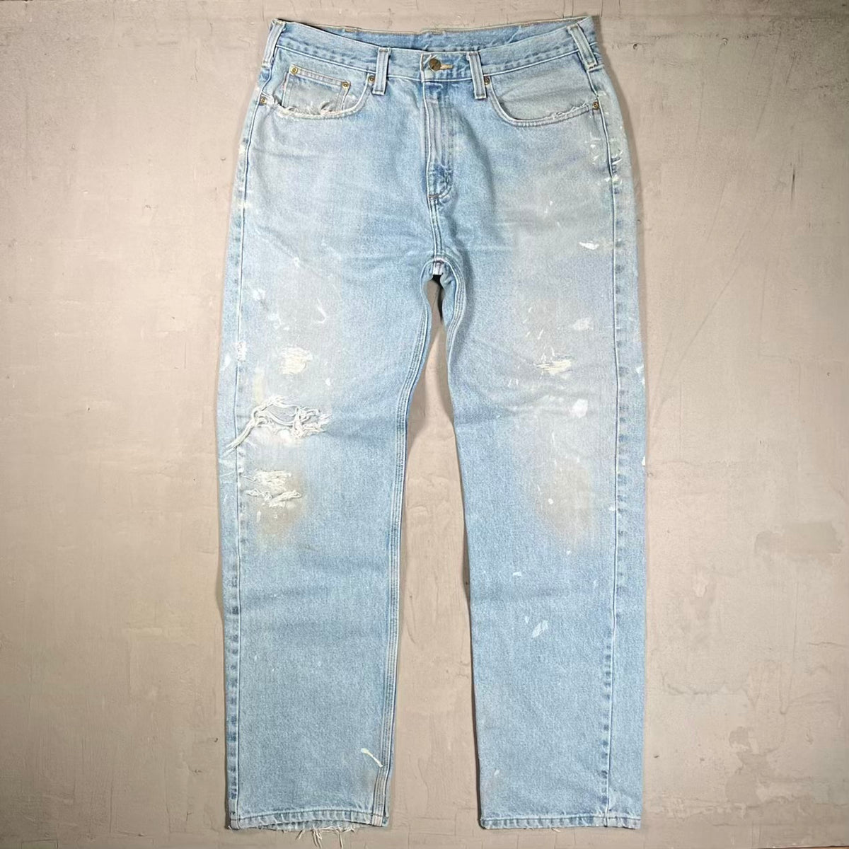 Y2K Carhartt Blue Denim Jeans Size 36 USED v20434