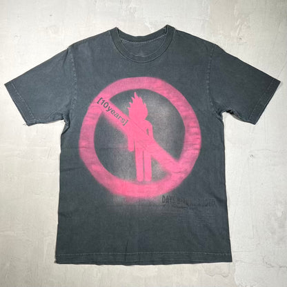Travis Scott Rodeo 10 Year Black Tee Size Medium USED x18407