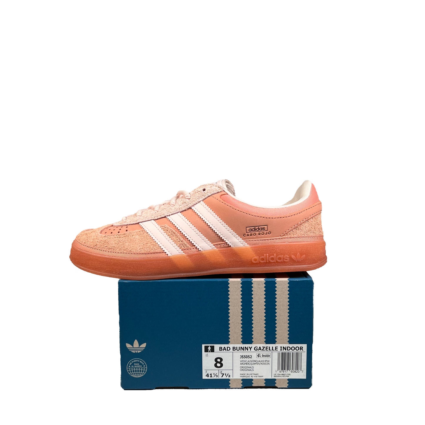 Adidas Gazelle Indoor Bad Bunny Cabo Rojo (2025) Size 8 NEW S21511