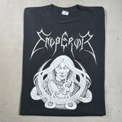 1990s Emperor Wrath of The Tyrant Black Tee Size XL USED v20162