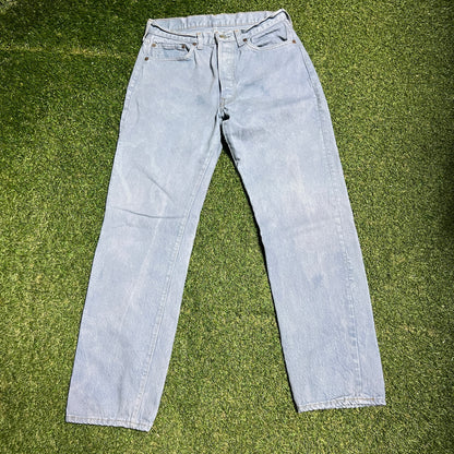 Levis 501 Washed Blue 33 USED V15845