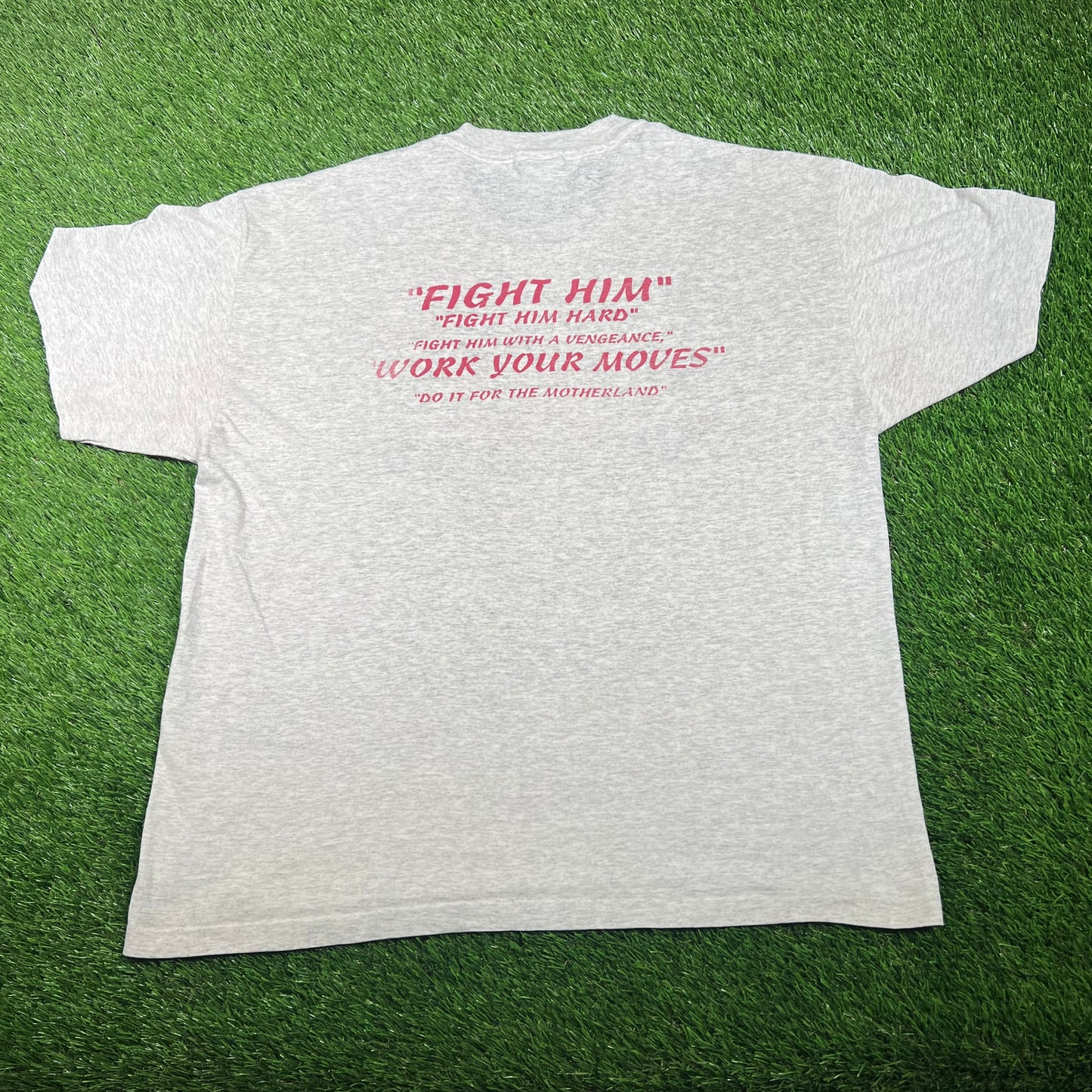 2000s Newburgh Wrestling Organization Grey Tee Size Large USED v17732