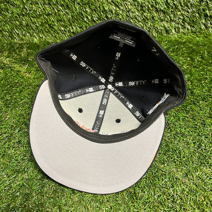 New Era Yankees Mets Unity Black Hat Size 7 1/2 USED v16016
