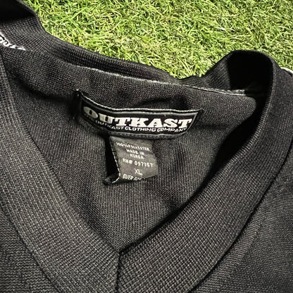 Y2K Outkast Black/Grey Jersey Size XL USED v16105