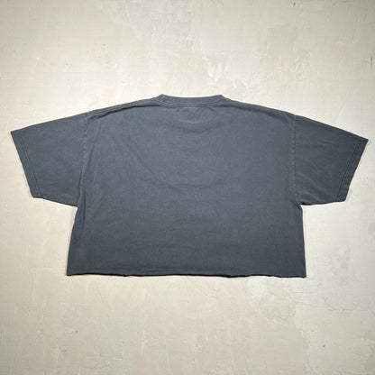 1990s Metallica Kill Em All Black Cropped Tee Size XXL USED v16480