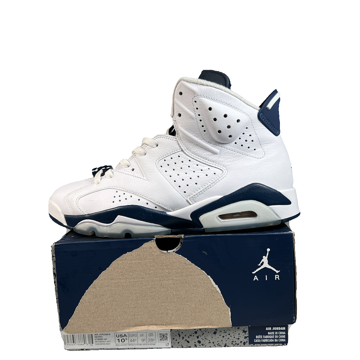 Jordan 6 Midnight Navy (2022) Size 10.5 USED s23289