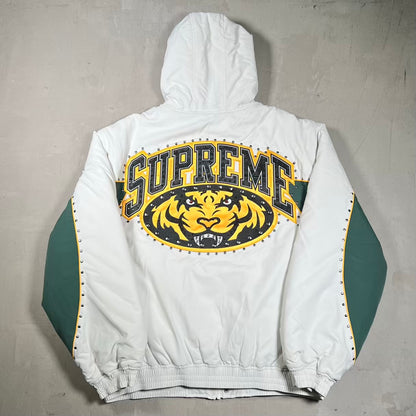 Supreme Studded Stadium White Jacket (2025) Size Large USED x18688