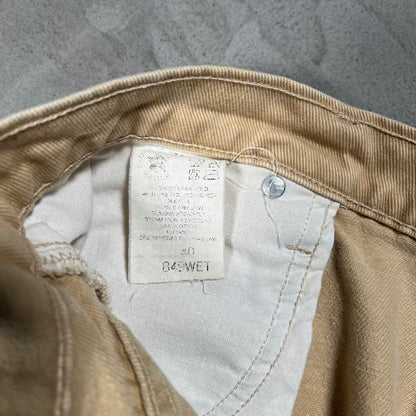 1980s Carhartt Tan Workwear Shorts Size 40 USED v20135