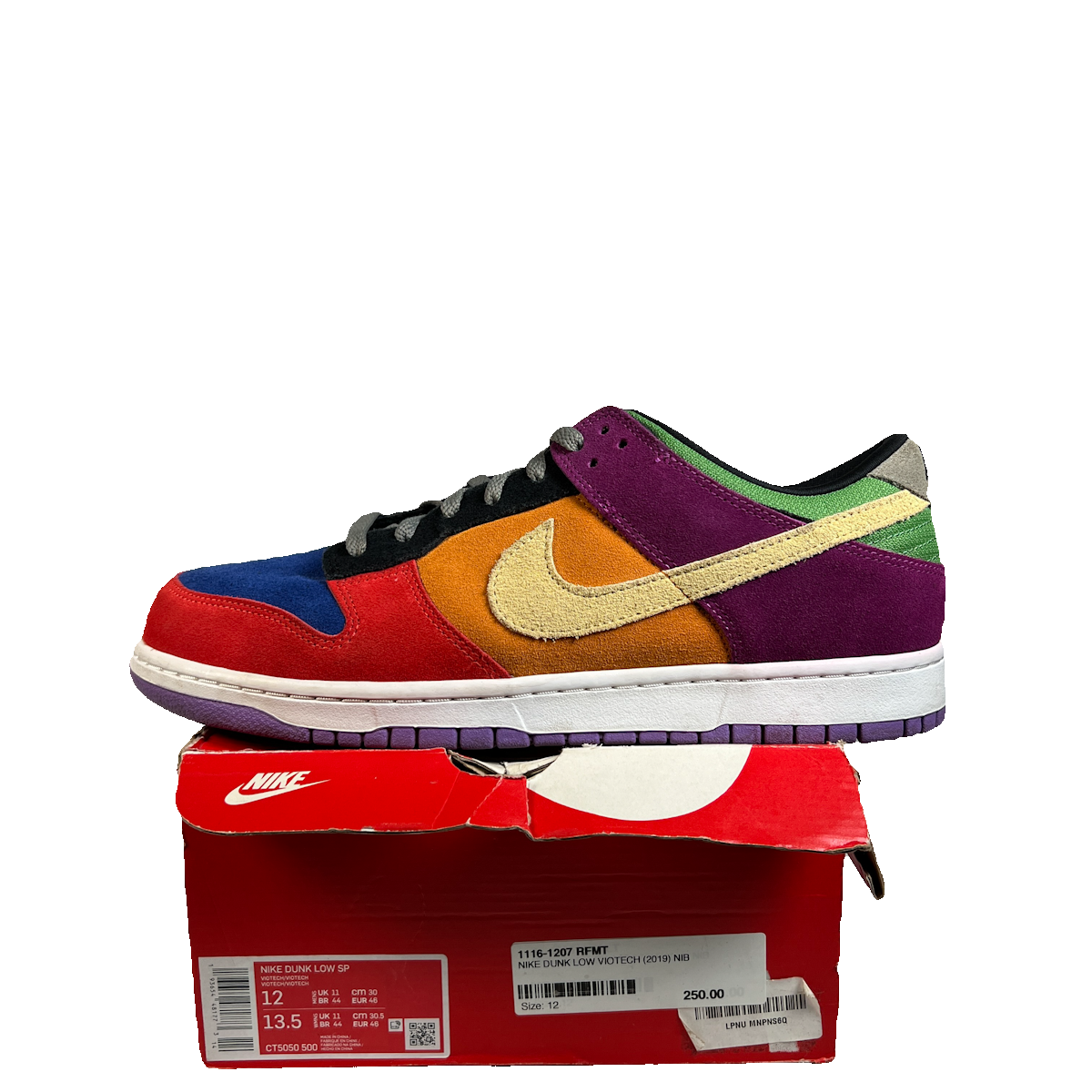 Nike Dunk Low Viotech (2019) Size 12 USED s22871