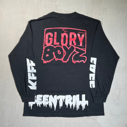 BeenTrill Free Cheif Keef Glory Boyz Black Longsleeve Size Large USED v19578