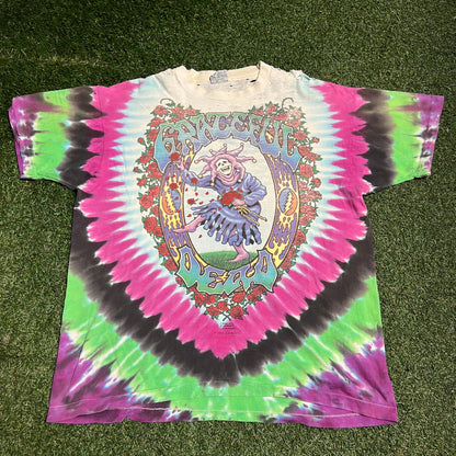 1993 Grateful Dead Dancing Jester Endless Tour Tee Size XL USED v16297