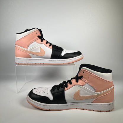 Jordan 1 Mid Arctic Orange Black Toe (2021) Size 11 USED s18633
