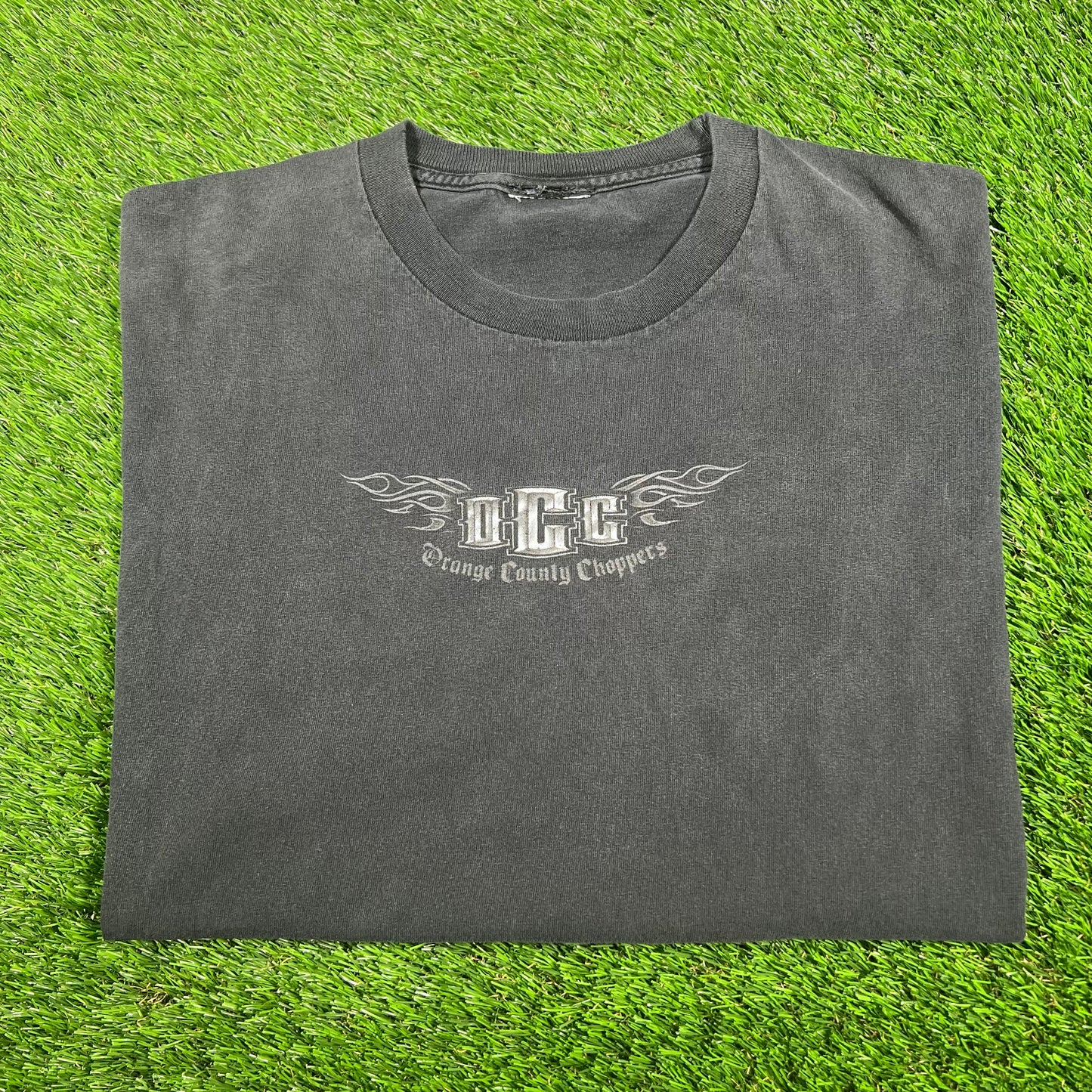 Y2K Orange County Choppers "OCC" Black Tee Size Large USED v17054