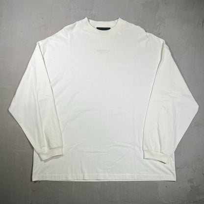 Essentails Fear Of God White LongSleeve Size Medium USED x18984