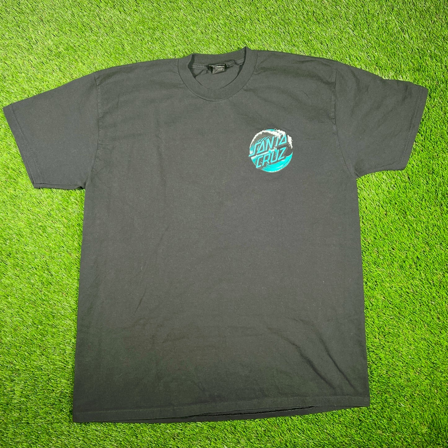 Santa Cruz Skateboarding Black Logo Tee Size XL USED v17417