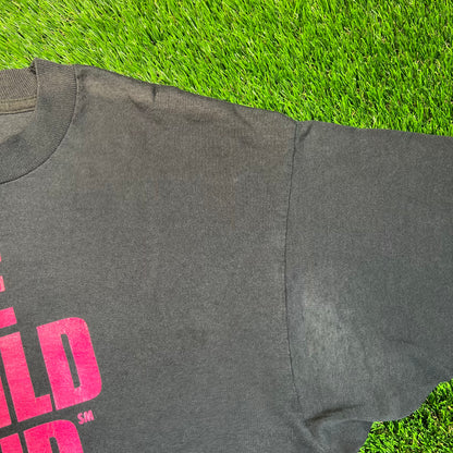1992 Leave No Child Behind Black Tee Size XL USED v18866
