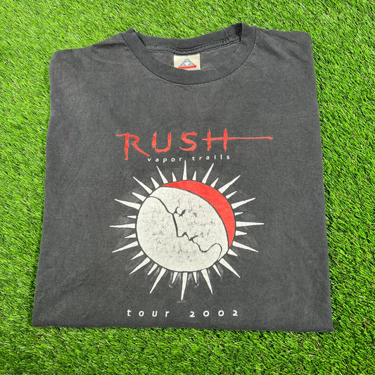 2002 Rush "Vapor Trails" Tour Black Longsleeve Size XXL USED v16931
