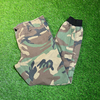 Kith Green Camo Jogger Size 33 USED x16737