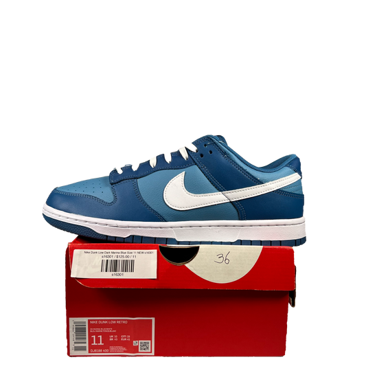 Nike Dunk Low Dark Marina Blue Size 11 NEW s16301